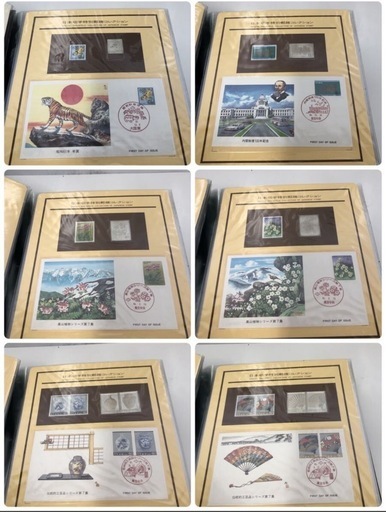 未開封　純銀製　切手型プレート　38種セット 未開封 純銀製 切手型プレート 38種セット