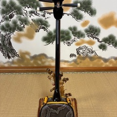 沖縄三線！新品！貴重！知念大工型！本蛇皮！本張り！【一枚張り】③