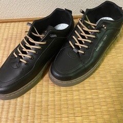 スニーカー メンズ PUレザー フェイクレザー 革靴 カジュアル