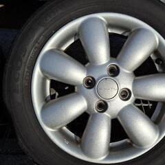 ラパンHE22S ホイールセット4本シルバーの画像