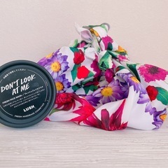 LUSH 花柄　風呂敷　空容器セット