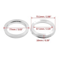 ハブリング 73.1mm/57.1mm ハブセントリックリング 高速走行の画像