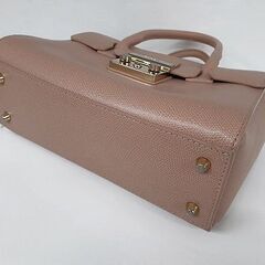 札幌【フルラ メトロポリス サッチェル 2WAY ハンドバッグ G6836】 淡いピンク系色 レザー ショルダーバッグ Furla METROPOLIS SATCHEL 北20条店の画像
