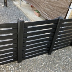 木製 門扉とフェンスのセット