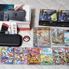 Nintendo Switch本体　未対策機　プロコン2個　ソフ...