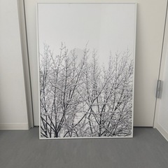 雪の木のアートポスターフレーム（500×700mm）