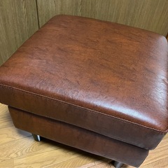 ソファ★スツール★ブラウン★未使用★手渡し★50×50×40hの画像