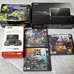 ニンテンドー3DS　本体　ソフト4本　拡張スライドパッド
