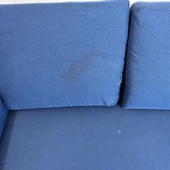 LOWYA ソファー NEWロメオスマート ネイビー 3人掛け オットマン付きの画像