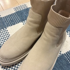 GU リブニットソックスブーツ