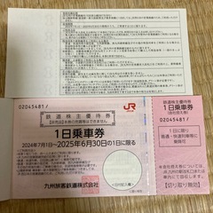 JR九州1日乗車券
の画像