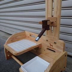 売却決定【廃盤新品】ドギーマン ウッディコンパクトダイナー フードスタンド 食器台水飲みの画像