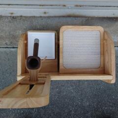 売却決定【廃盤新品】ドギーマン ウッディコンパクトダイナー フードスタンド 食器台水飲みの画像