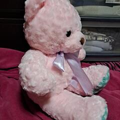 受け渡し予定者います。美品ピンク熊🧸縫いぐるみ(現状販売)の画像