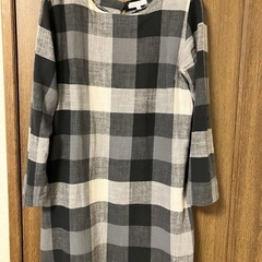 大きいチェック柄のロングチュニック！
