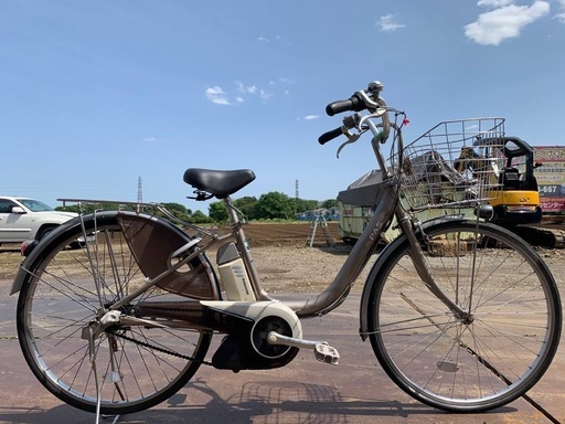 626 ブリヂストン電動アシスト自転車アシスタ20インチブルーアルミボディー