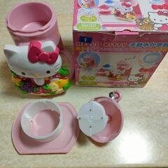 ☆【美品】可愛いキティちゃん手動式かき器(かき氷器)☆の画像