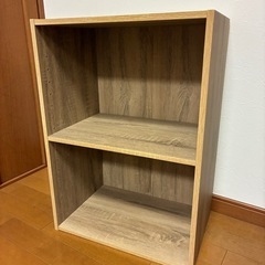 ☆万能収納☆カラーボックス　オーク柄