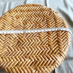 藤の丸椅子 2個組 の画像