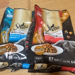 猫　シーバ　２つ　キャットフード