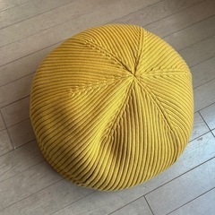 無印良品　IDEE mini puuf  本体＋カバー（マスタード）