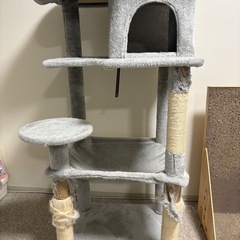 キャットタワー、爪とぎ、トイレセット