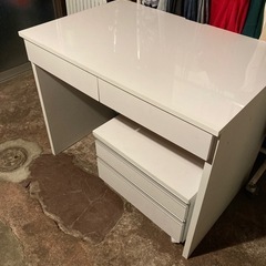PCデスク ドレッサー　袖付き　美品　