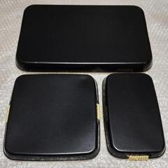 柳山作 お盆 トレー 3点セット 椿柄 輪島塗 美術漆器の画像