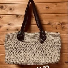wp 編み込みバッグ　made in itary 籠バッグ