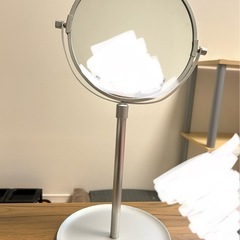 無印良品　拡大鏡付きアルミコンパクトミラーの画像