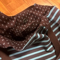 ♡ハンドメイド♡  ボーダー　トートバッグの画像