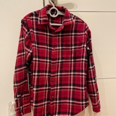 ネルシャツっぽいユニクロのシャツ　140