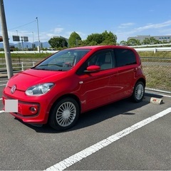 フォルクスワーゲンUP!　レッド　赤ハイアップ　予備検付の画像