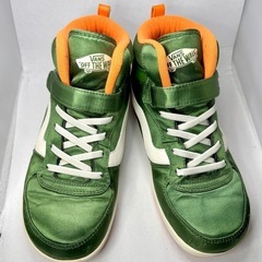 VANS MA-1コラボ 23cm グリーン×オレンジの画像