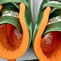 VANS MA-1コラボ 23cm グリーン×オレンジの画像