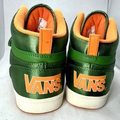 VANS MA-1コラボ 23cm グリーン×オレンジの画像