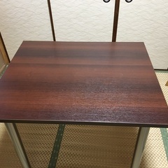 【美品】多目的テーブル　天板　天然木ウォールナットW85×D70×H71cmの画像