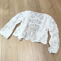 キッズ レースカーディガン 120~130cmの画像