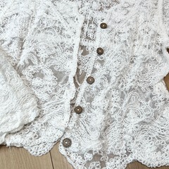 キッズ レースカーディガン 120~130cmの画像