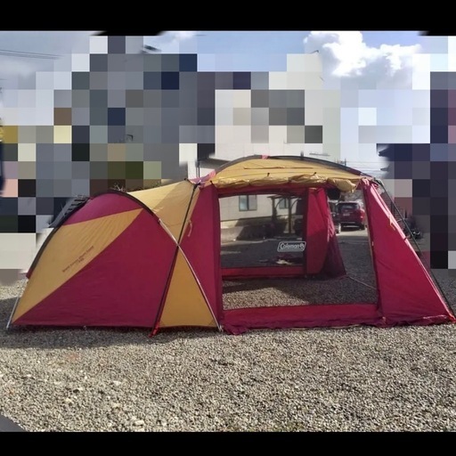 コールマン　ラウンドスクリーン 2ルームハウスバーガンディ限定色