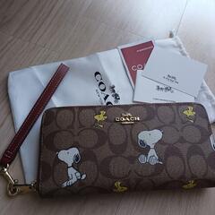 決定致しました　COACH　財布　スヌーピー