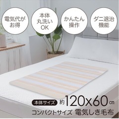未使用　電気毛布の画像