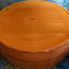 寿司桶 飯台 吉野特産白杉 16号 2升取  4L 未使用の画像