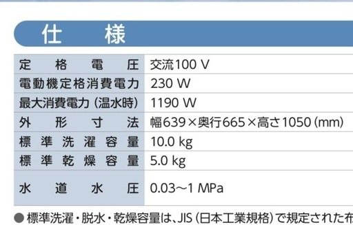 Panasonic ドラム式洗濯機 2021年購入