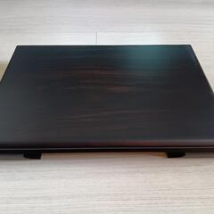 和風木製花台　ダークブラウン