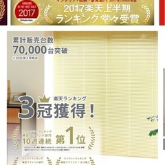ブラインドカーテン：幅157x丈202cmの画像
