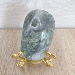 モスアゲート　パーム　ジオードあり