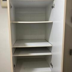 　白の棚　収納ラック　キャビネット　シェルフの画像