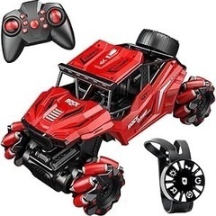 新品未使用⭐️赤いラジコンカー 360°全方向走行 水陸両用 子供 誕生日の画像