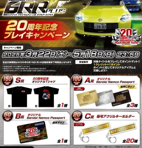 湾岸ミッドナイト　20周年記念バナパス　4枚セット　値下げ早物勝ち‼️
